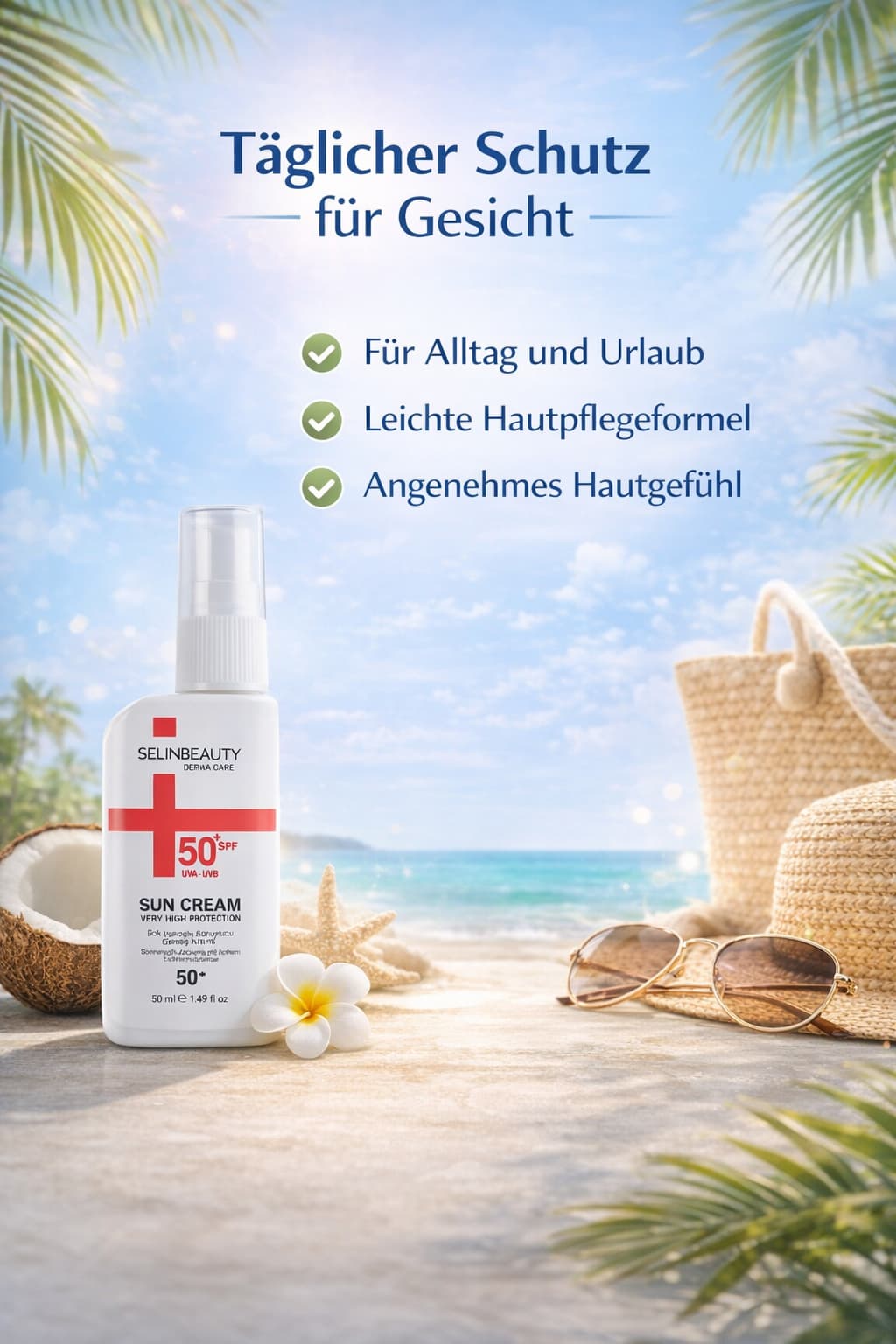 High Protection Sunscreen Cream 50SPF 50ml