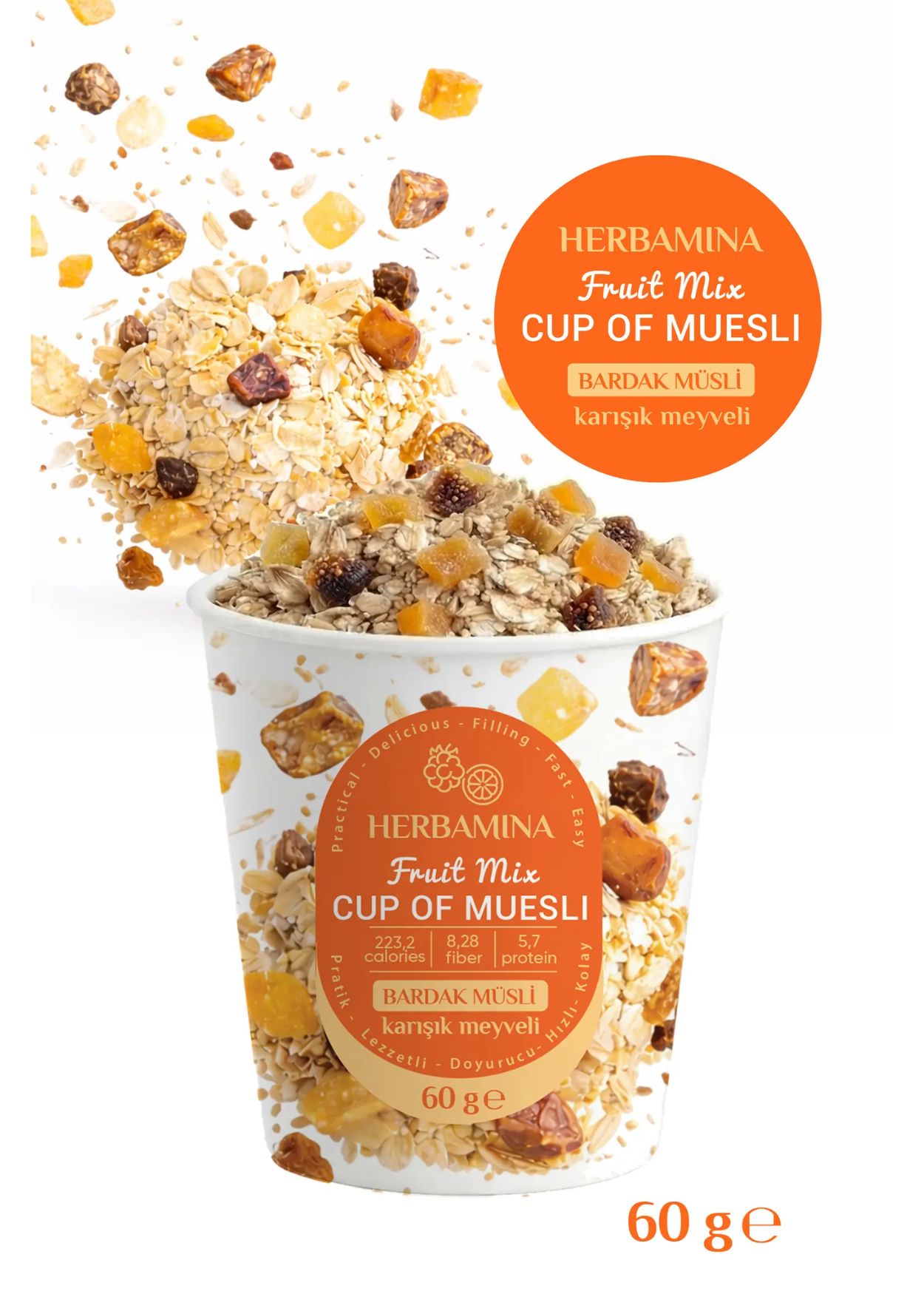 Herbamina Bardakta Müsli 60 g