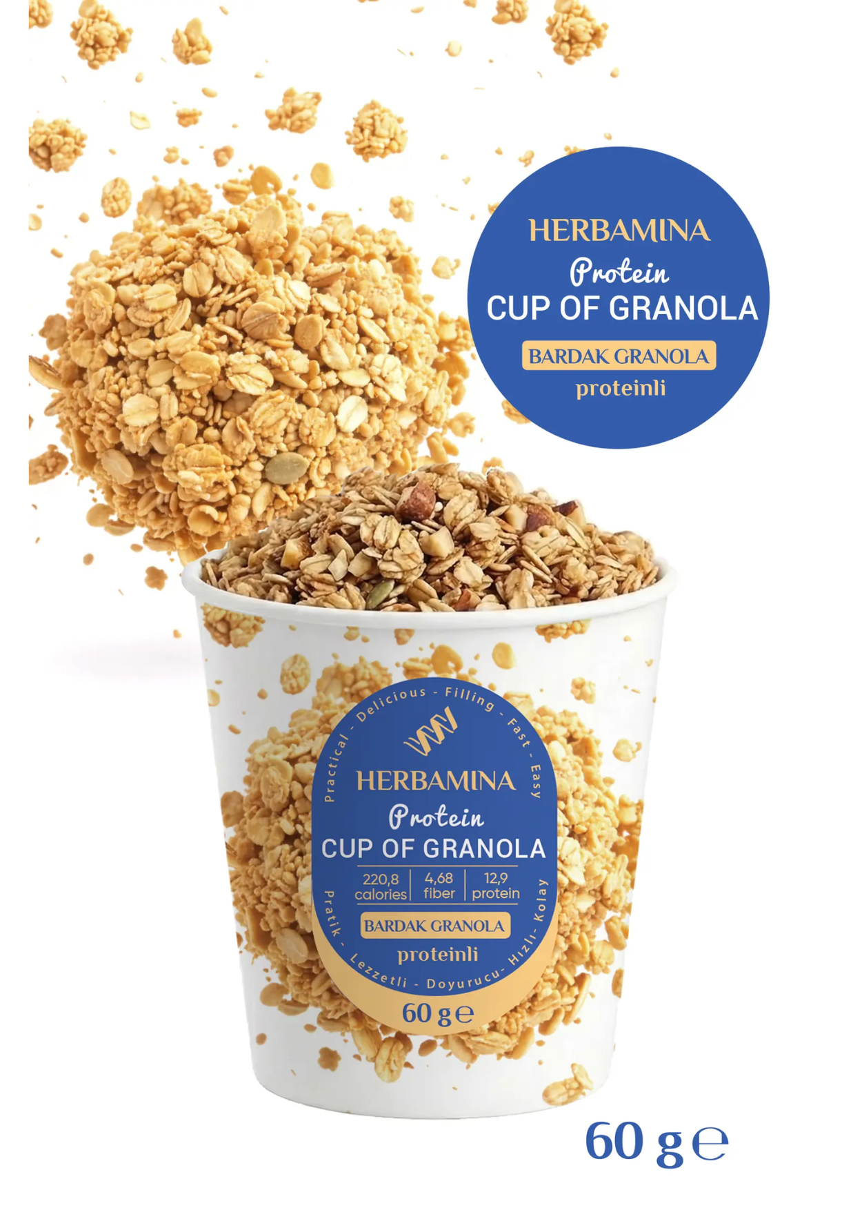 Herbamina Bardakta Müsli 60 g
