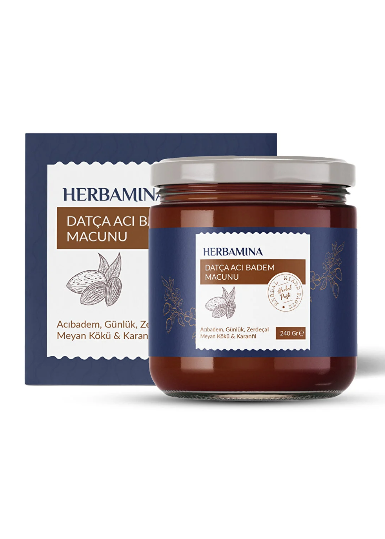 Herbamina Acı Badem Macunu 240 g
