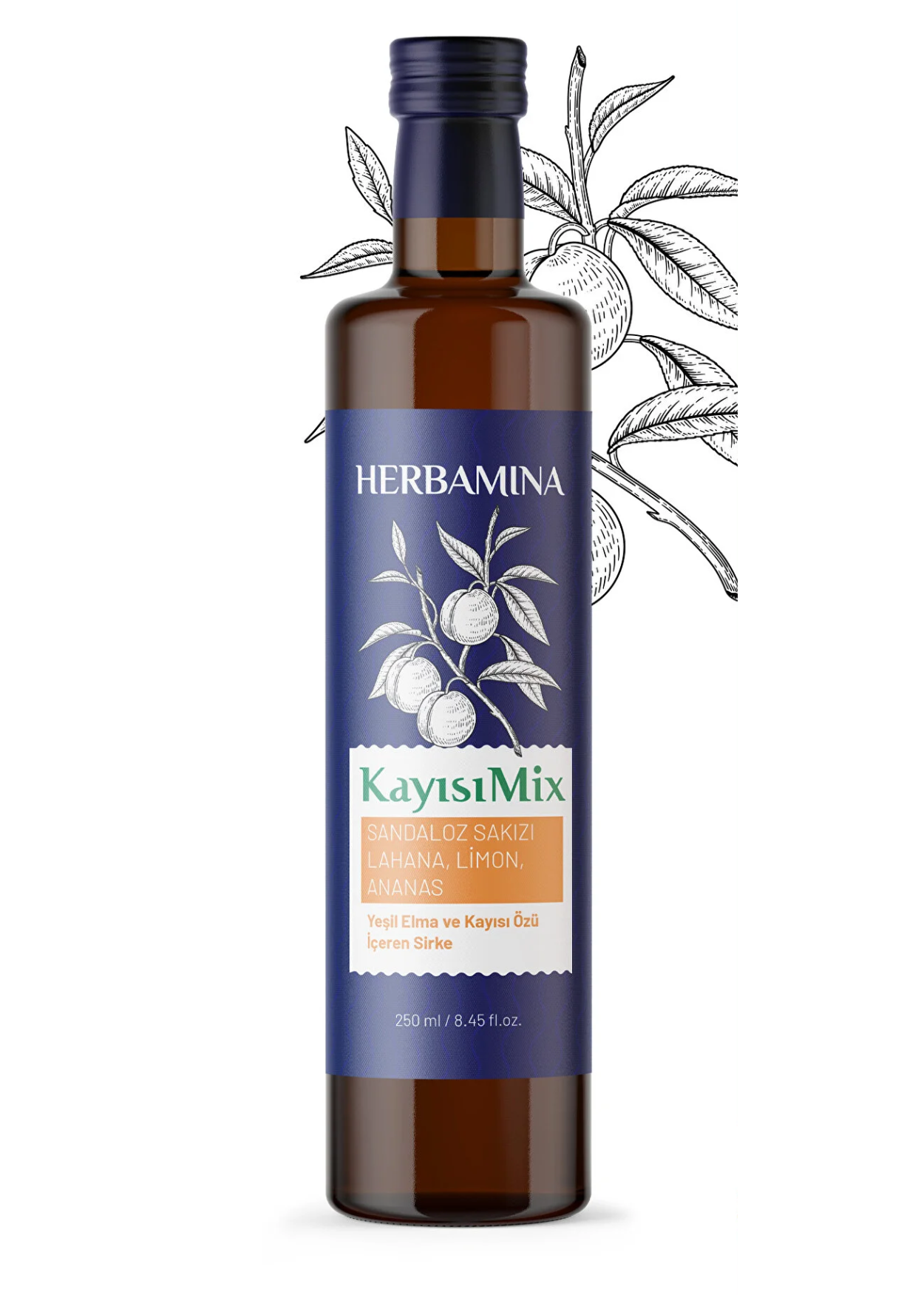 Herbamina Kayısı Karışımlı Sirke 250 ml