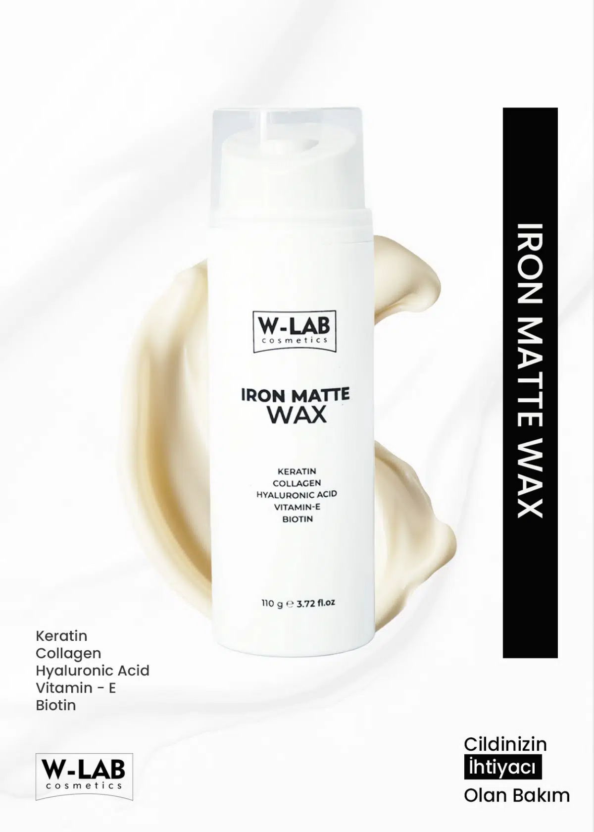 W-Lab Iron Matte Hair Wax 110 g