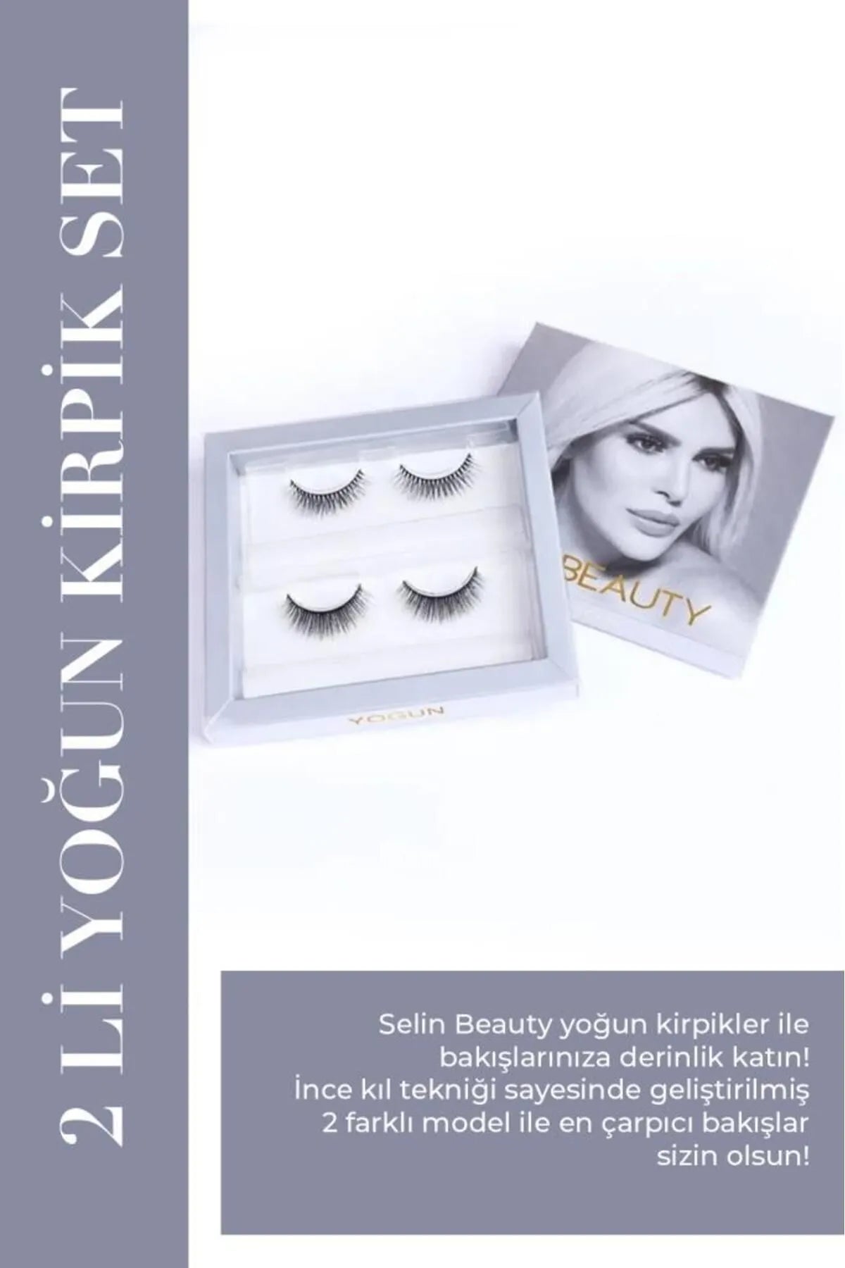 2x Intensive Wimpern Set-  2´li Yoğun Kirpik Set
